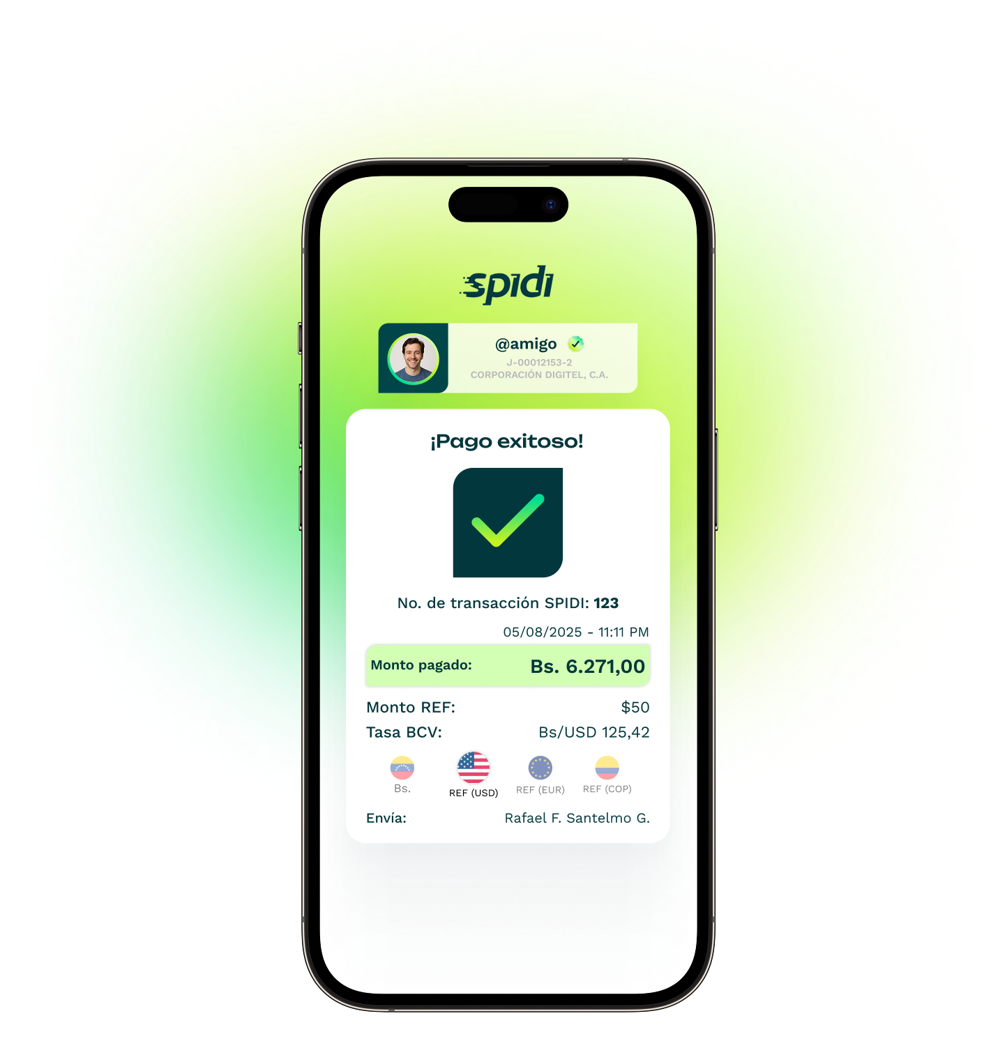 SPIDI App Mockup